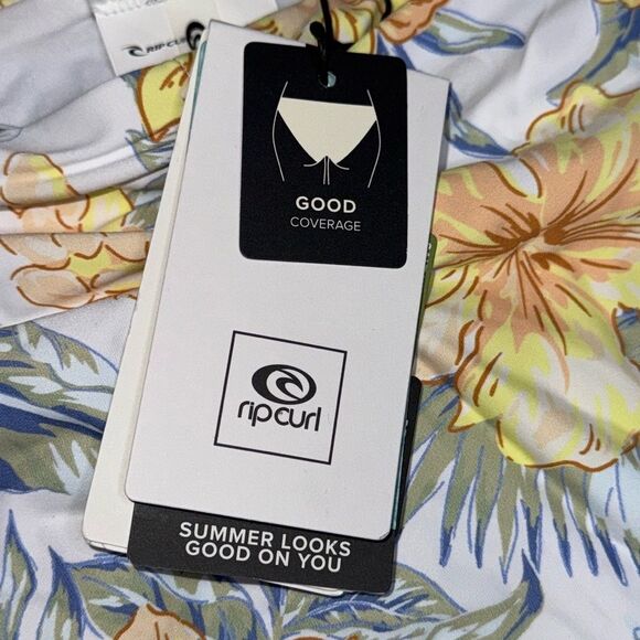 Rip Curl Always Summer Bandeau Bikini Top & High Waist Bikini Bottom Size Medium - Picture 7 of 10